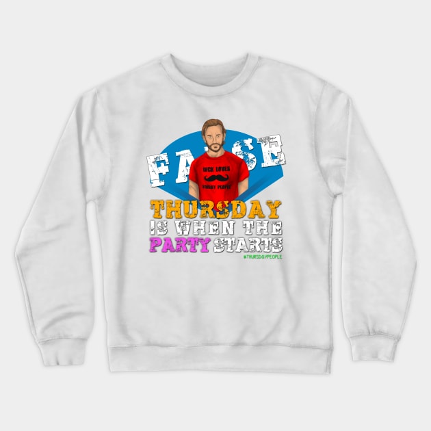 Thursday People Crewneck Sweatshirt by potatonomad